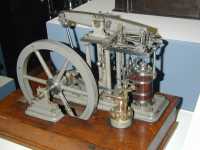 model of a grey beam engine at the Henry Ford Museum, 1