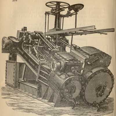 Diagonal Paddle Steamer Engine of 1885