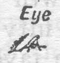 camera lucida, fig. 1, detail of eye